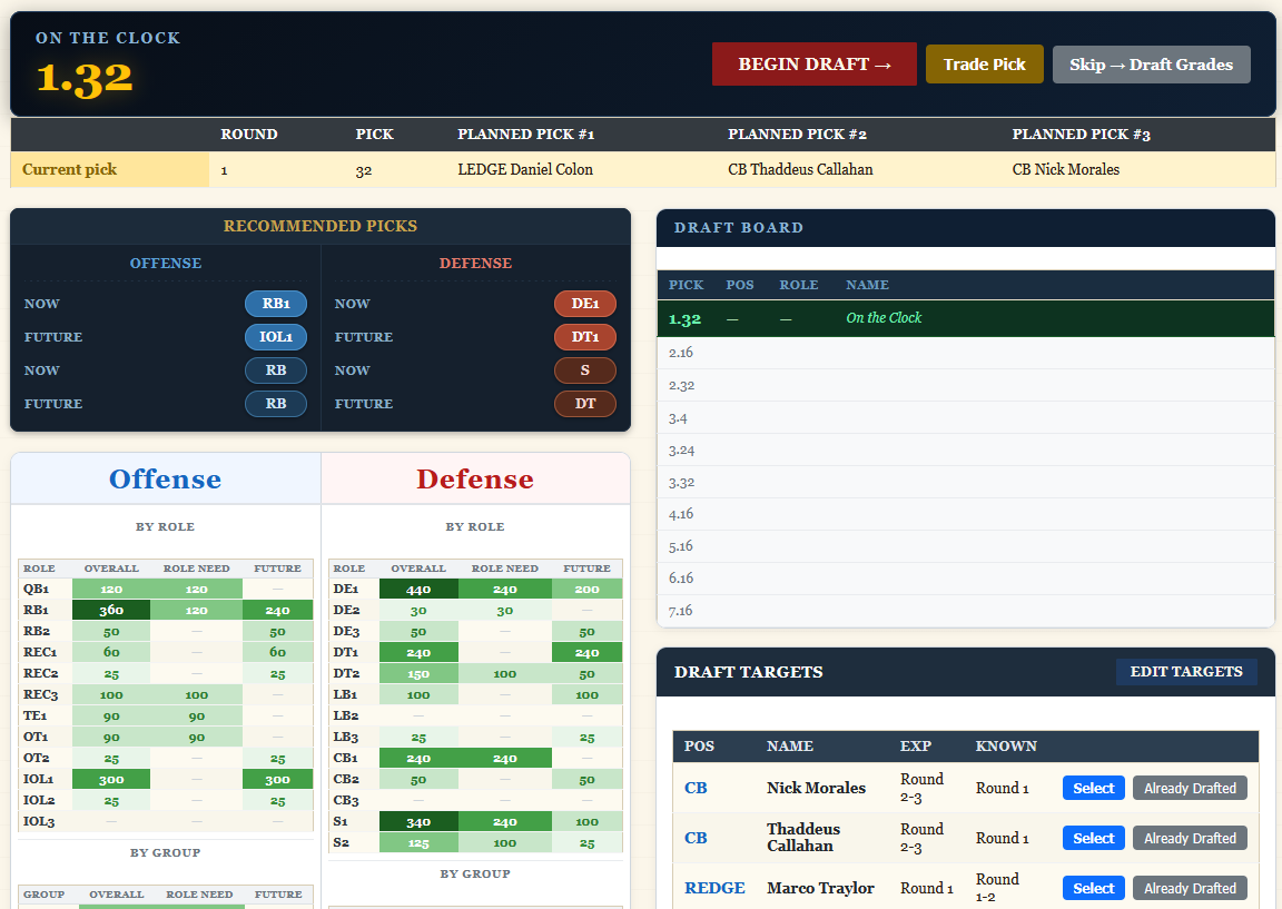 Draft Hub screenshot